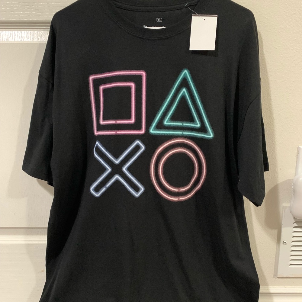 PlayStation Icon Graphic Tee Shirt New